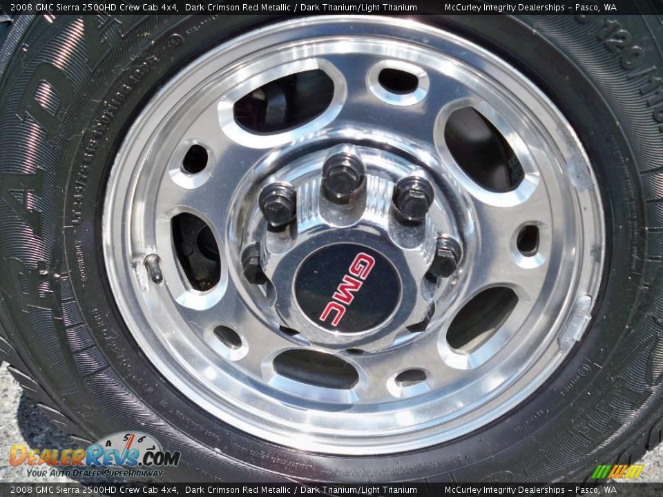 2008 GMC Sierra 2500HD Crew Cab 4x4 Dark Crimson Red Metallic / Dark Titanium/Light Titanium Photo #8