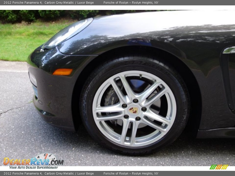 2012 Porsche Panamera 4 Carbon Grey Metallic / Luxor Beige Photo #9