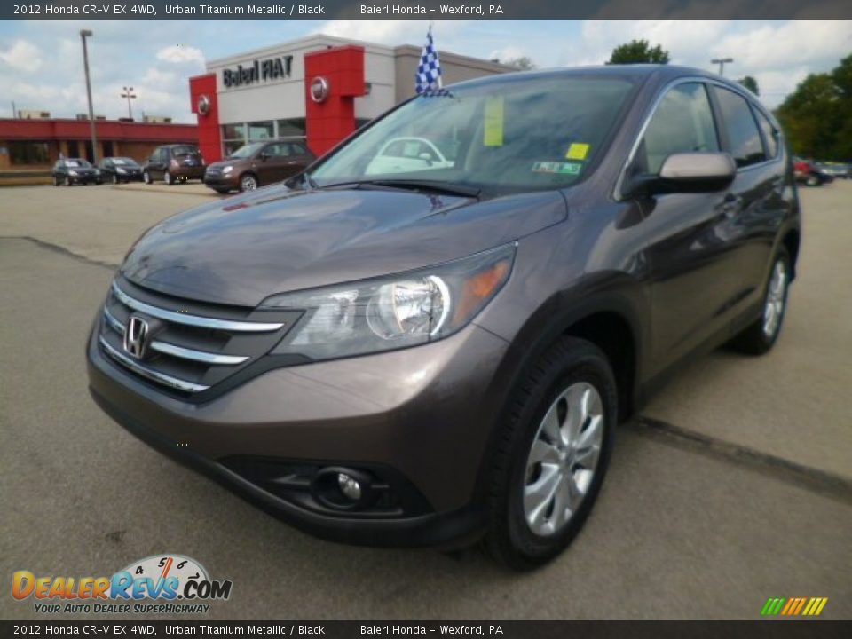 2012 Honda CR-V EX 4WD Urban Titanium Metallic / Black Photo #3