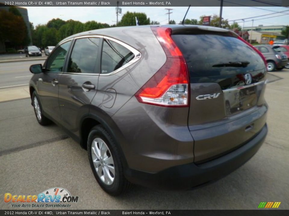 2012 Honda CR-V EX 4WD Urban Titanium Metallic / Black Photo #4