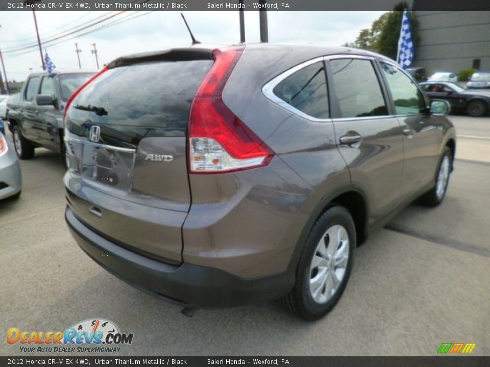 2012 Honda CR-V EX 4WD Urban Titanium Metallic / Black Photo #6