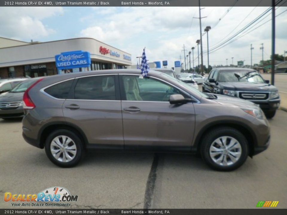 2012 Honda CR-V EX 4WD Urban Titanium Metallic / Black Photo #7