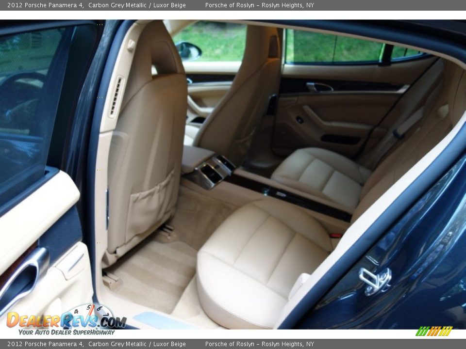2012 Porsche Panamera 4 Carbon Grey Metallic / Luxor Beige Photo #18
