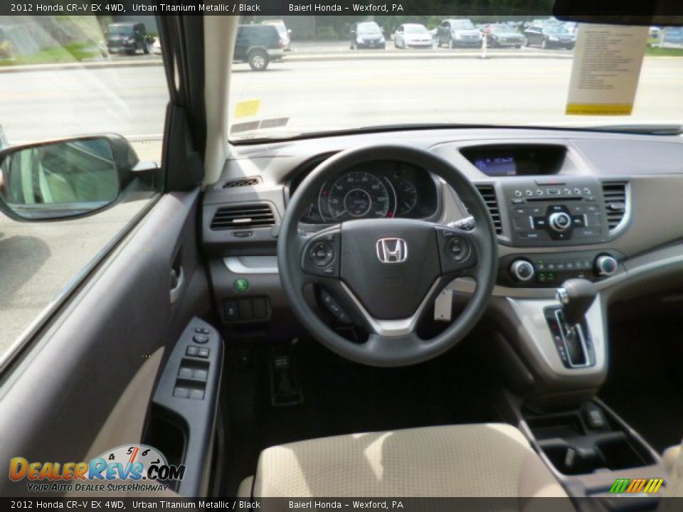 2012 Honda CR-V EX 4WD Urban Titanium Metallic / Black Photo #14
