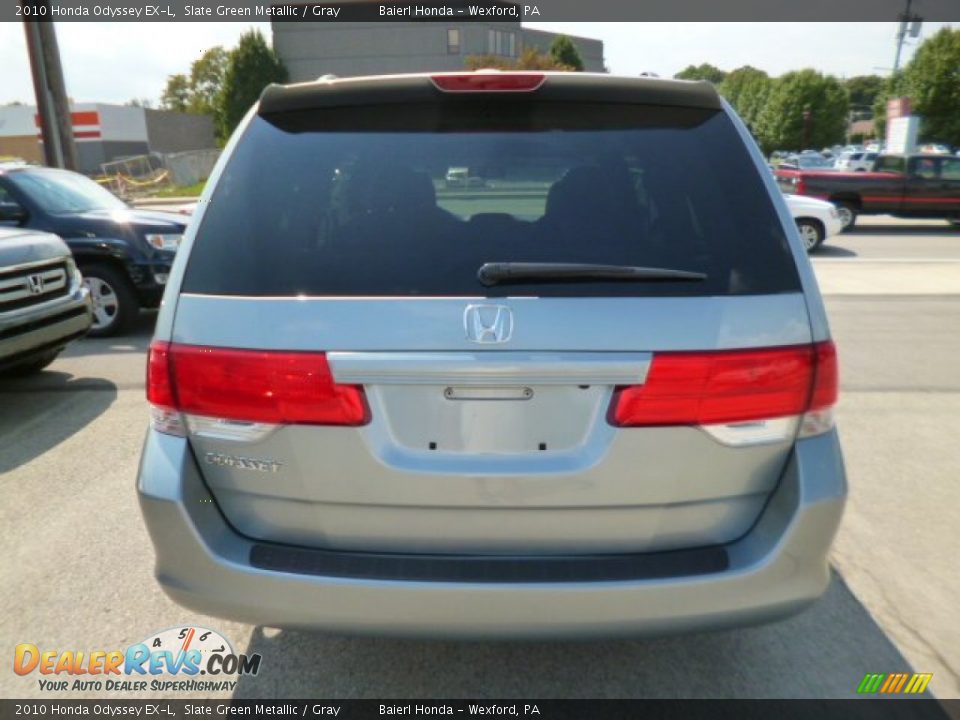 2010 Honda Odyssey EX-L Slate Green Metallic / Gray Photo #5