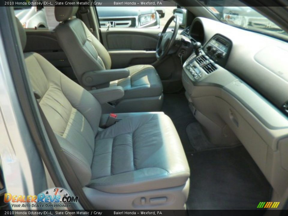2010 Honda Odyssey EX-L Slate Green Metallic / Gray Photo #9