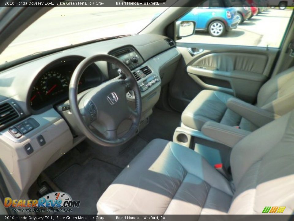 2010 Honda Odyssey EX-L Slate Green Metallic / Gray Photo #16