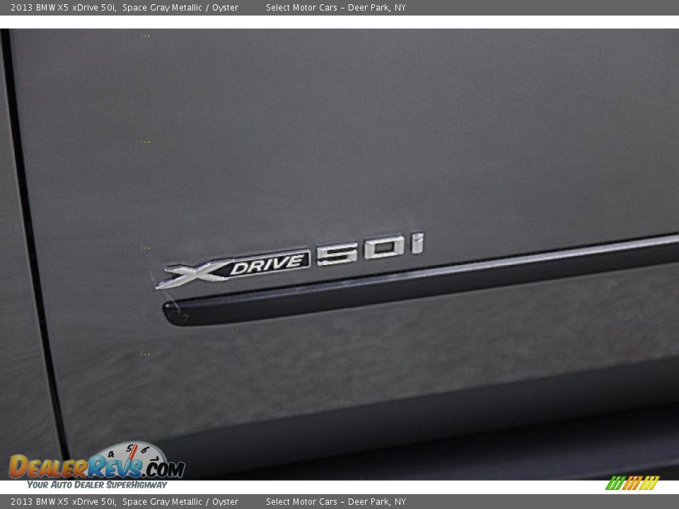 2013 BMW X5 xDrive 50i Space Gray Metallic / Oyster Photo #6