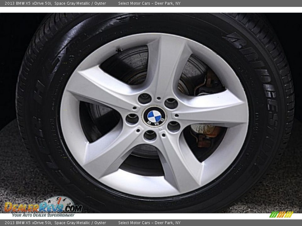 2013 BMW X5 xDrive 50i Space Gray Metallic / Oyster Photo #7