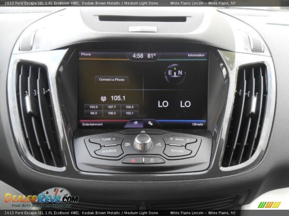 2013 Ford Escape SEL 1.6L EcoBoost 4WD Kodiak Brown Metallic / Medium Light Stone Photo #20