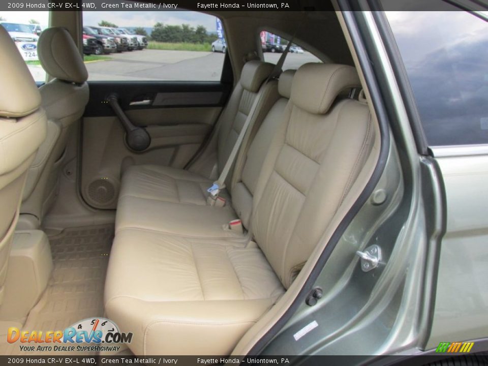 2009 Honda CR-V EX-L 4WD Green Tea Metallic / Ivory Photo #8