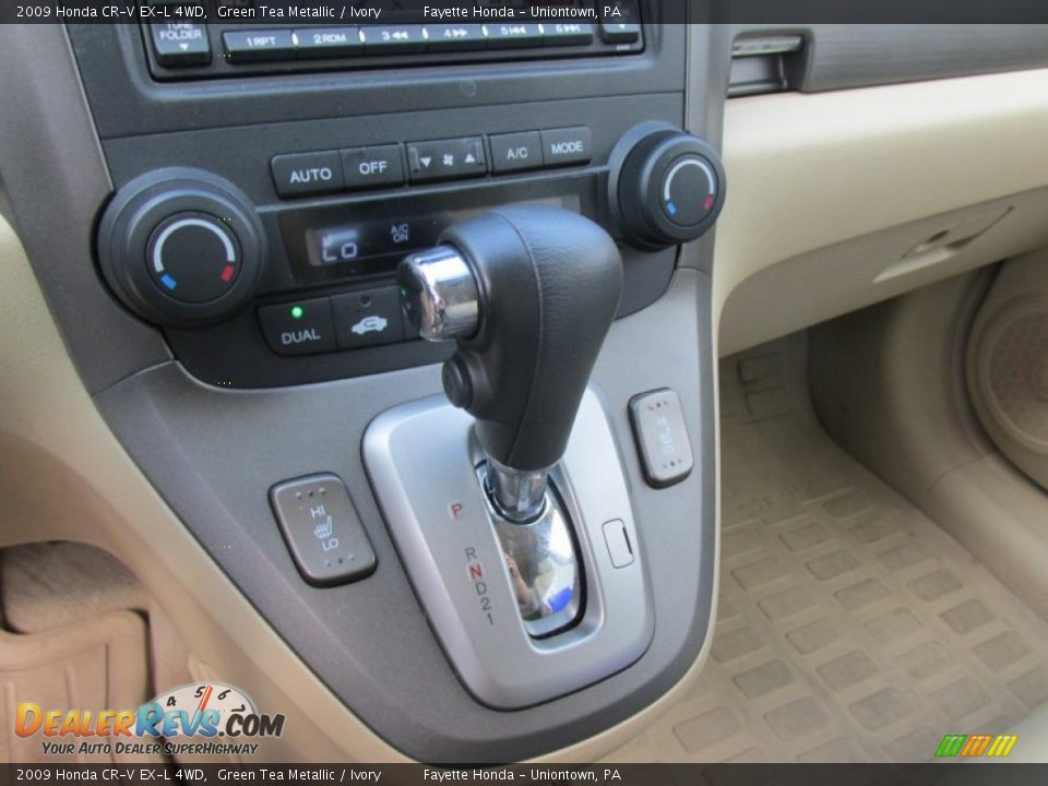 2009 Honda CR-V EX-L 4WD Green Tea Metallic / Ivory Photo #12