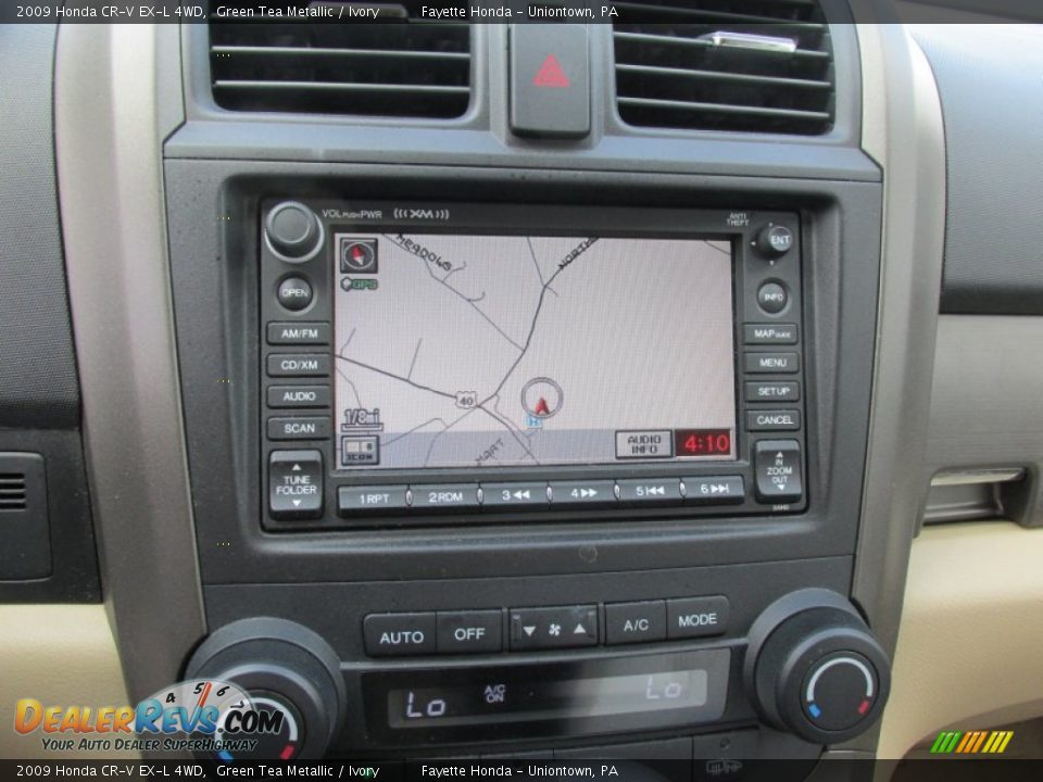 2009 Honda CR-V EX-L 4WD Green Tea Metallic / Ivory Photo #13