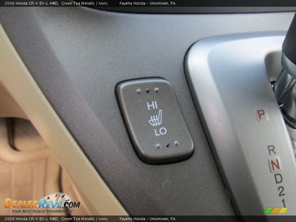 2009 Honda CR-V EX-L 4WD Green Tea Metallic / Ivory Photo #14