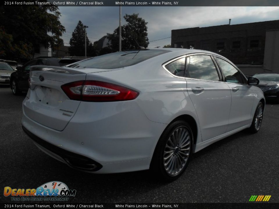 2014 Ford Fusion Titanium Oxford White / Charcoal Black Photo #4