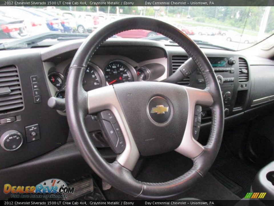 2012 Chevrolet Silverado 1500 LT Crew Cab 4x4 Graystone Metallic / Ebony Photo #22