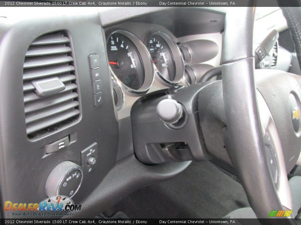 2012 Chevrolet Silverado 1500 LT Crew Cab 4x4 Graystone Metallic / Ebony Photo #36