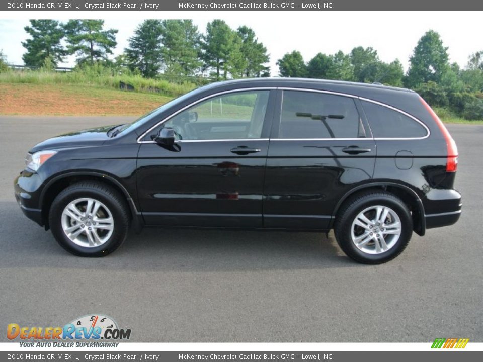 2010 Honda CR-V EX-L Crystal Black Pearl / Ivory Photo #3