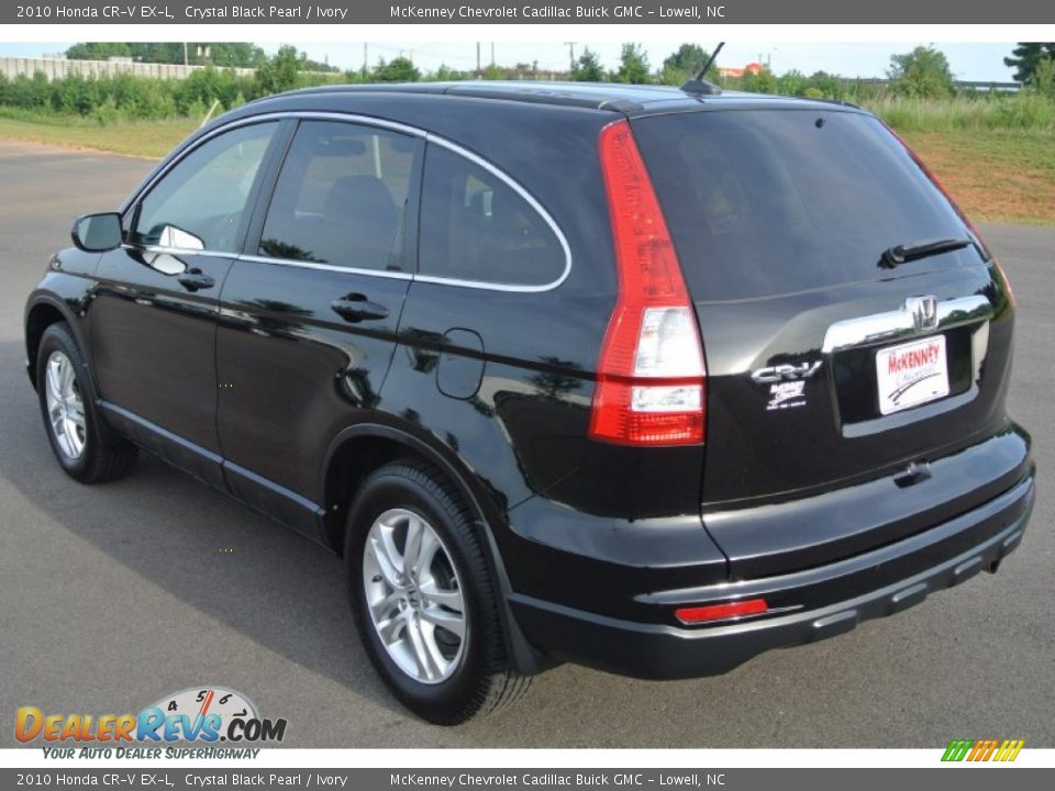 2010 Honda CR-V EX-L Crystal Black Pearl / Ivory Photo #4