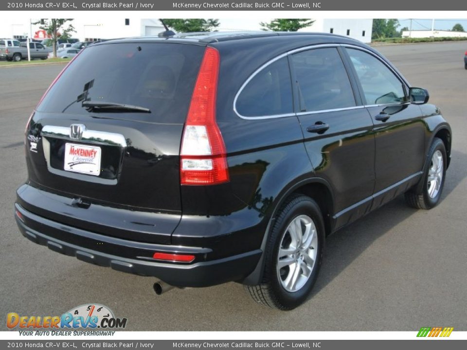 2010 Honda CR-V EX-L Crystal Black Pearl / Ivory Photo #5