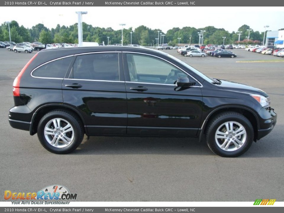 2010 Honda CR-V EX-L Crystal Black Pearl / Ivory Photo #6