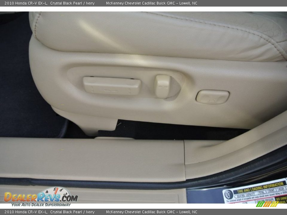2010 Honda CR-V EX-L Crystal Black Pearl / Ivory Photo #9