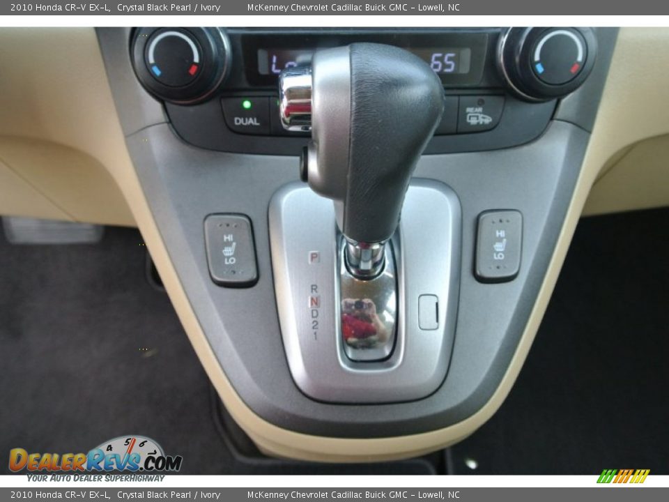 2010 Honda CR-V EX-L Crystal Black Pearl / Ivory Photo #13