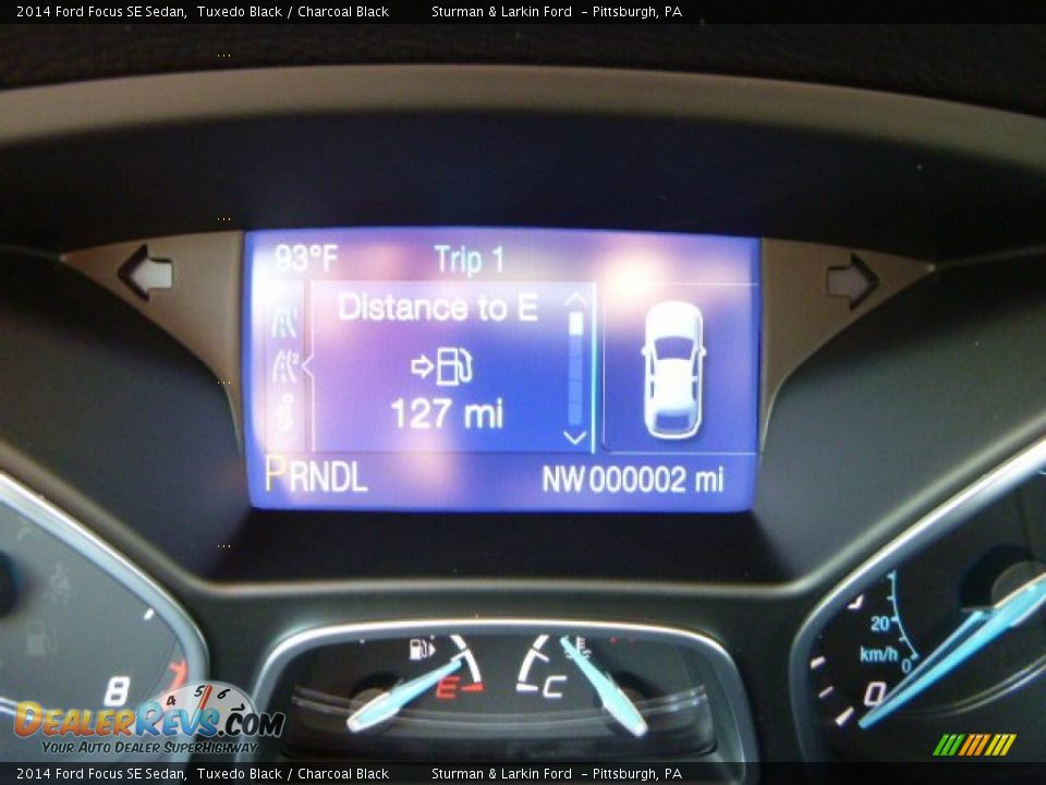 2014 Ford Focus SE Sedan Tuxedo Black / Charcoal Black Photo #14