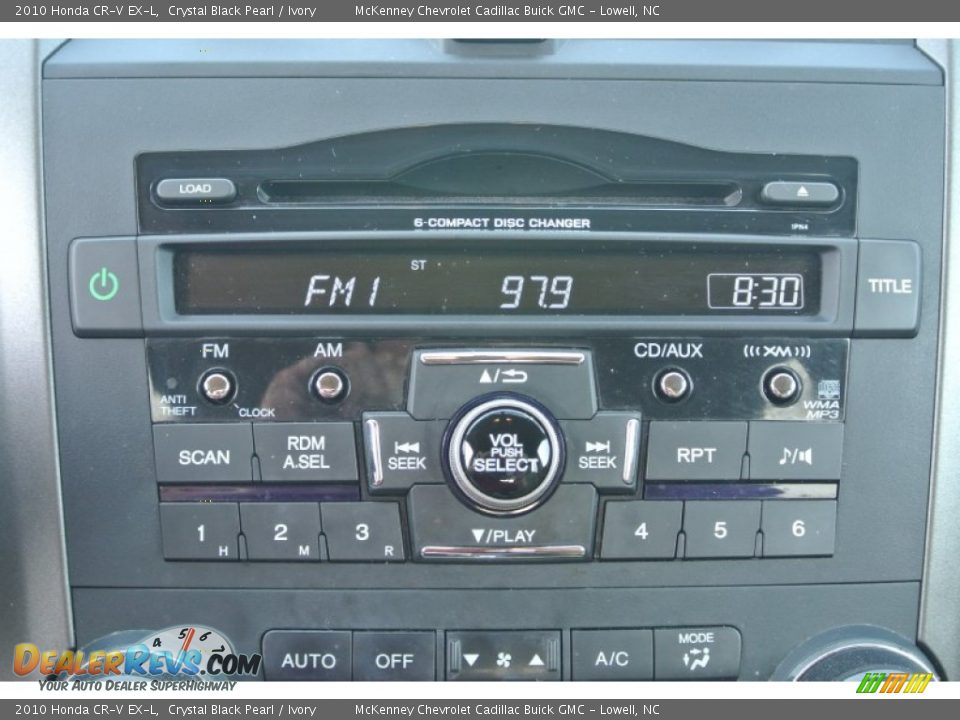 2010 Honda CR-V EX-L Crystal Black Pearl / Ivory Photo #15