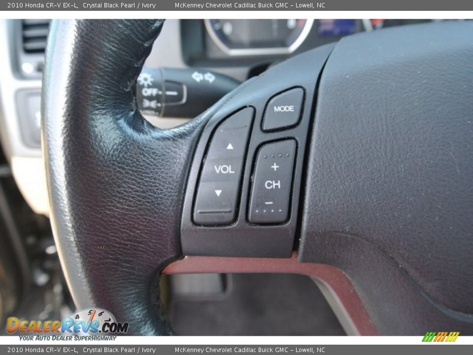2010 Honda CR-V EX-L Crystal Black Pearl / Ivory Photo #16