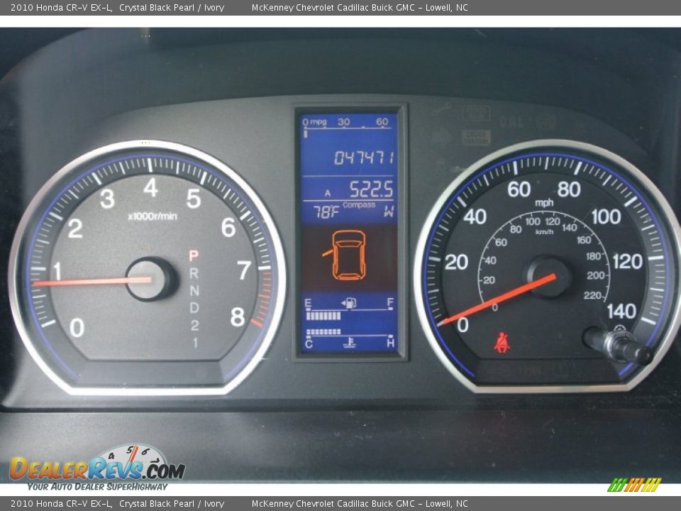 2010 Honda CR-V EX-L Crystal Black Pearl / Ivory Photo #17