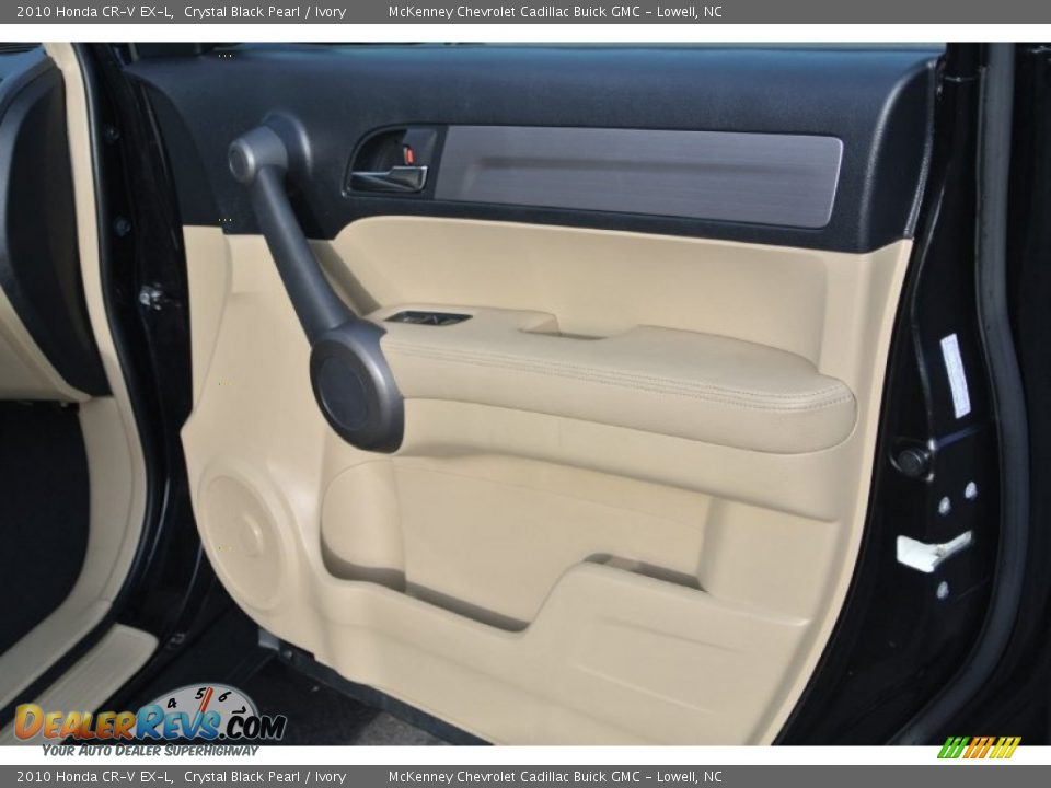 2010 Honda CR-V EX-L Crystal Black Pearl / Ivory Photo #21