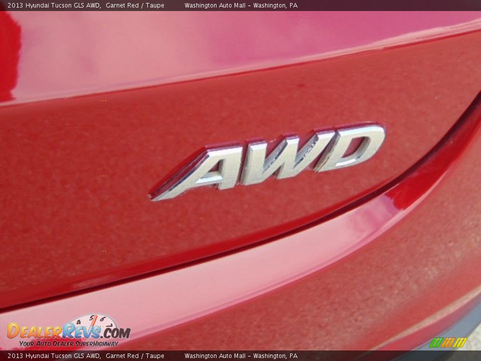 2013 Hyundai Tucson GLS AWD Garnet Red / Taupe Photo #8