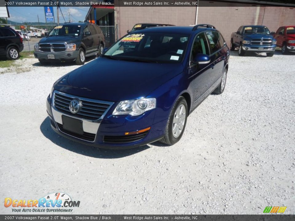 2007 Volkswagen Passat 2.0T Wagon Shadow Blue / Black Photo #1