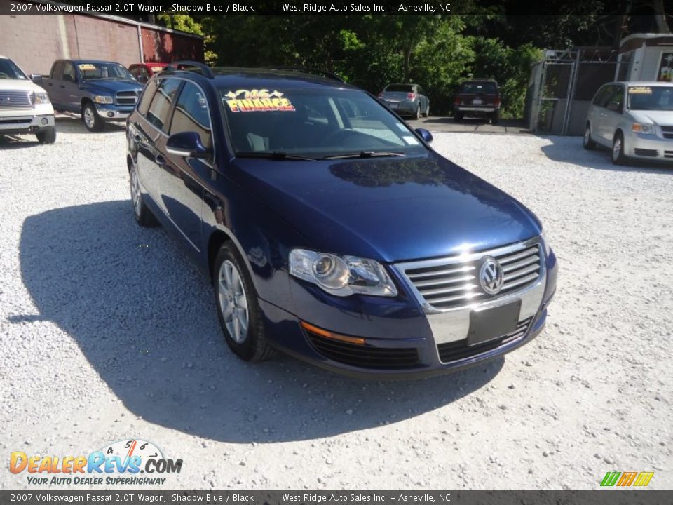 2007 Volkswagen Passat 2.0T Wagon Shadow Blue / Black Photo #3