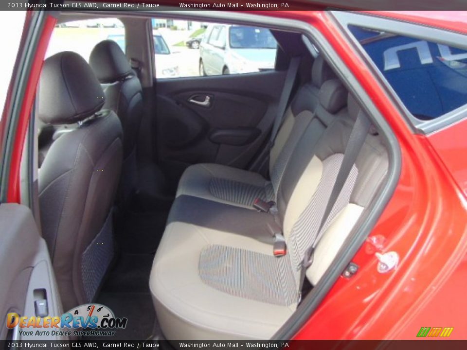 2013 Hyundai Tucson GLS AWD Garnet Red / Taupe Photo #15