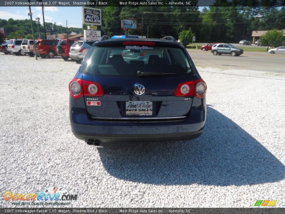 2007 Volkswagen Passat 2.0T Wagon Shadow Blue / Black Photo #6
