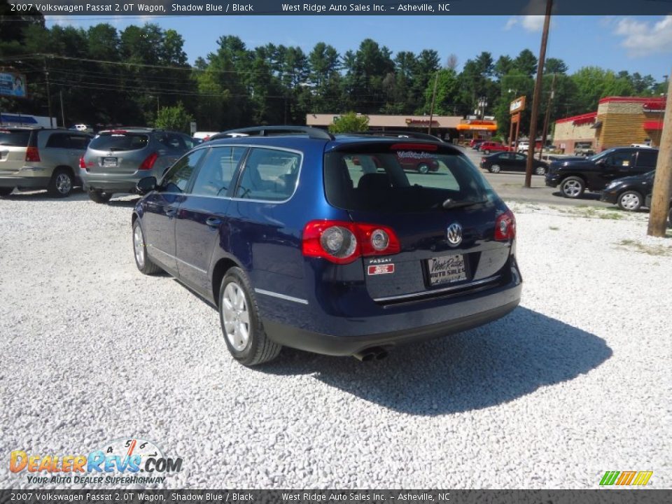 2007 Volkswagen Passat 2.0T Wagon Shadow Blue / Black Photo #7