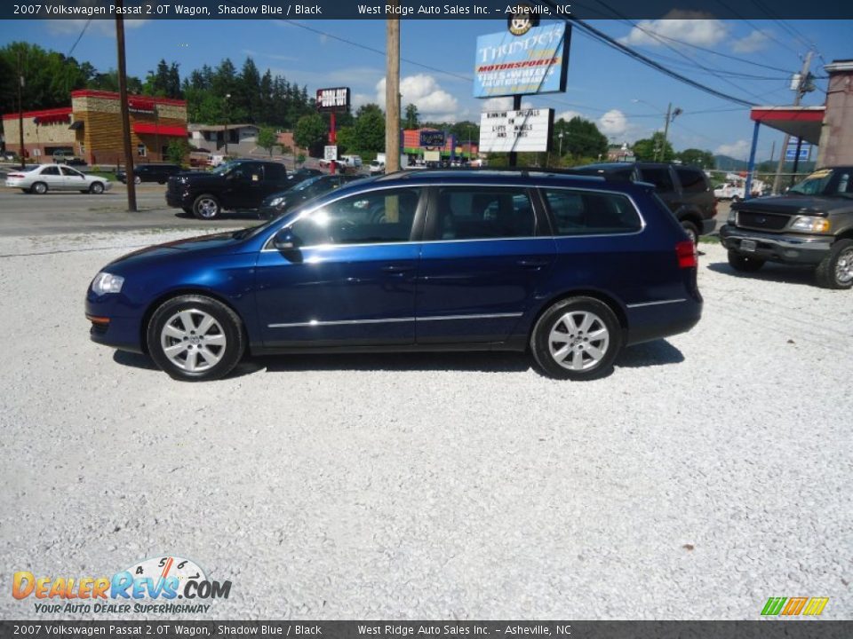 2007 Volkswagen Passat 2.0T Wagon Shadow Blue / Black Photo #8