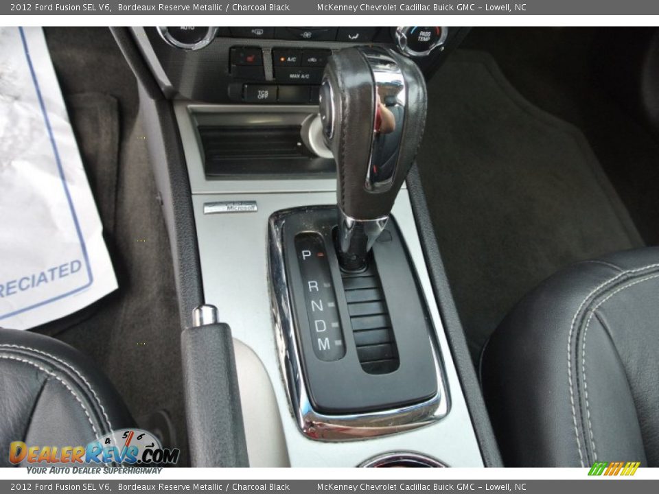 2012 Ford Fusion SEL V6 Bordeaux Reserve Metallic / Charcoal Black Photo #13