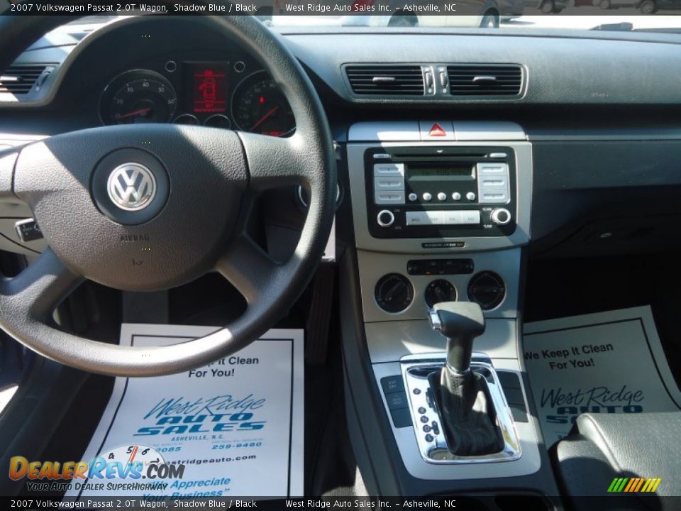 2007 Volkswagen Passat 2.0T Wagon Shadow Blue / Black Photo #12