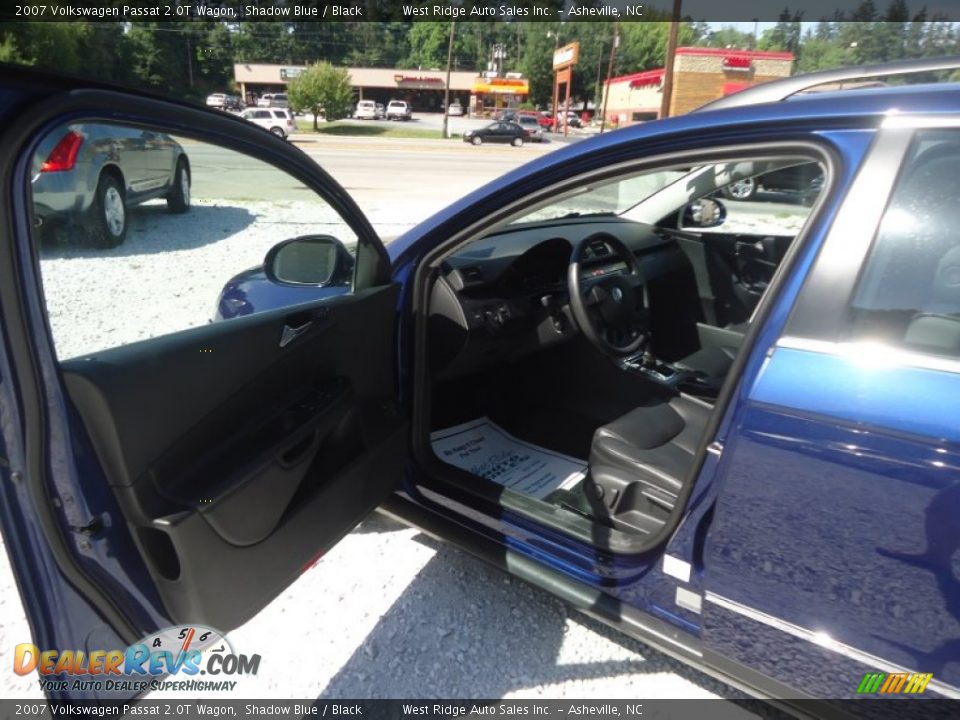 2007 Volkswagen Passat 2.0T Wagon Shadow Blue / Black Photo #14