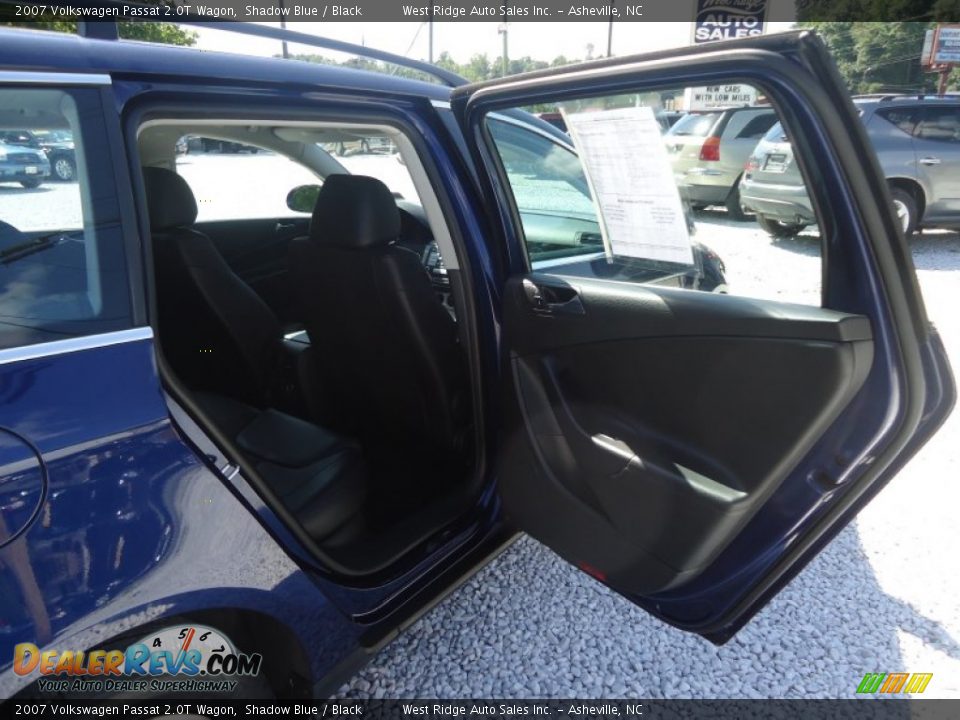 2007 Volkswagen Passat 2.0T Wagon Shadow Blue / Black Photo #25