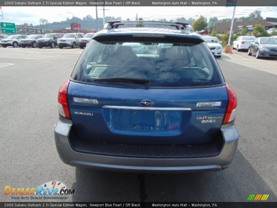 2009 Subaru Outback 2.5i Special Edition Wagon Newport Blue Pearl / Off Black Photo #9