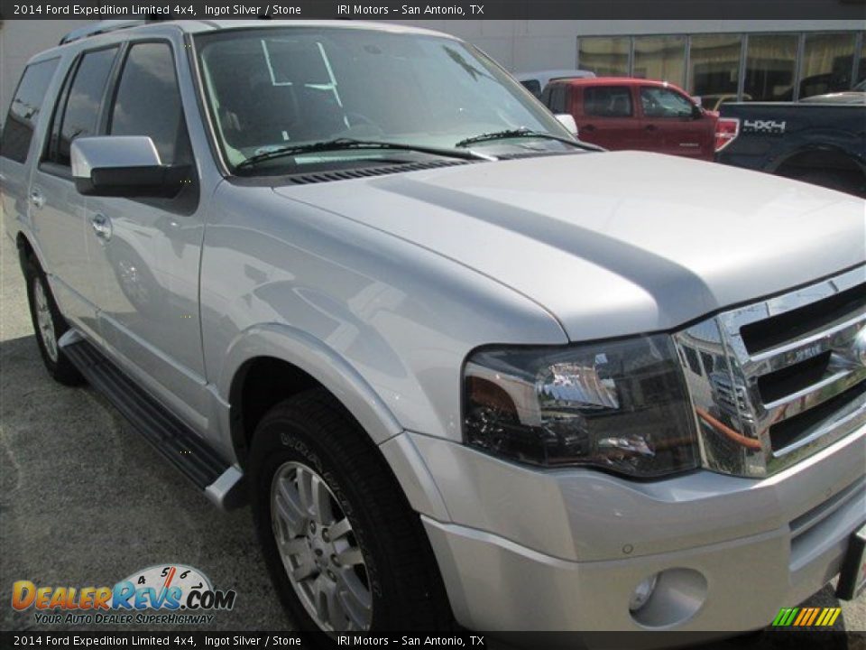 2014 Ford Expedition Limited 4x4 Ingot Silver / Stone Photo #4