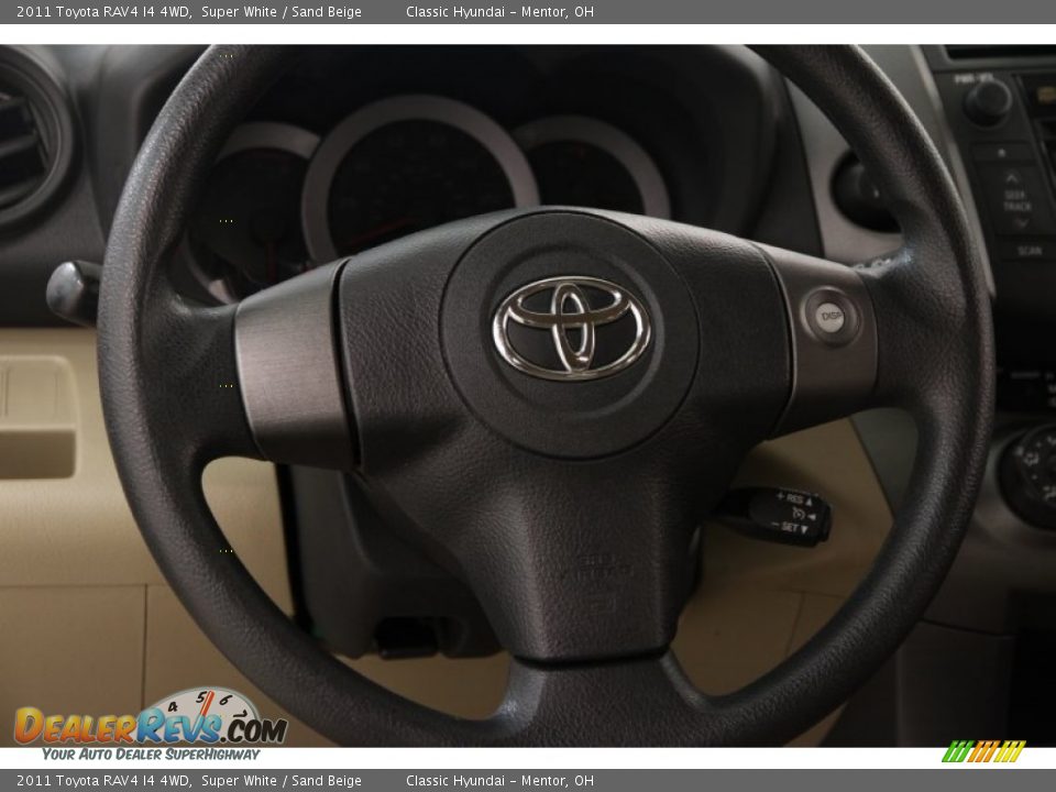 2011 Toyota RAV4 I4 4WD Steering Wheel Photo #6