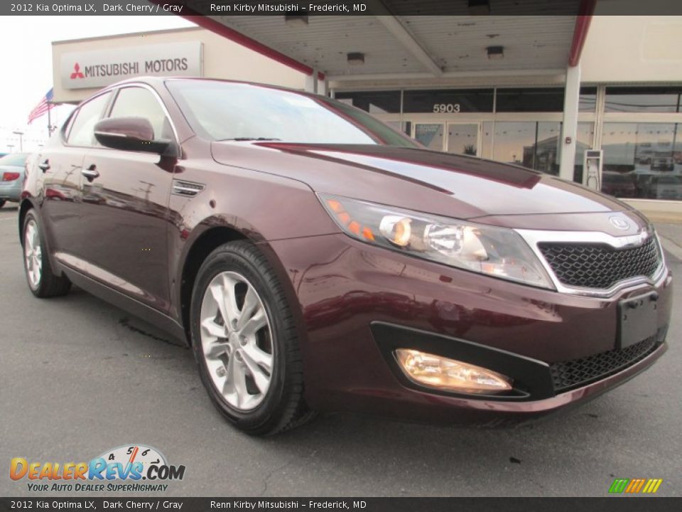 2012 Kia Optima LX Dark Cherry / Gray Photo #1