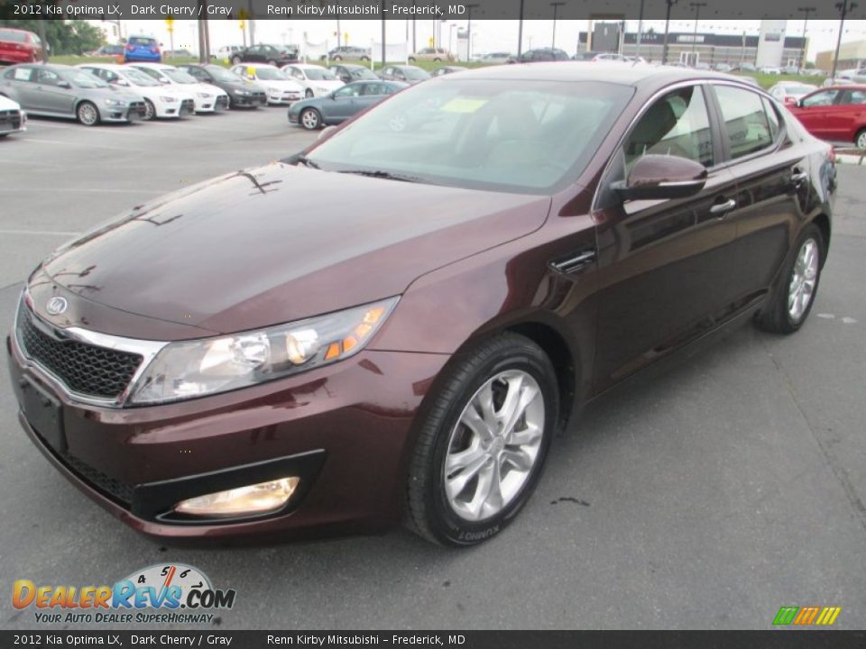 2012 Kia Optima LX Dark Cherry / Gray Photo #3