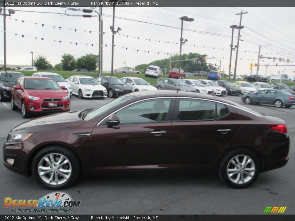 2012 Kia Optima LX Dark Cherry / Gray Photo #4