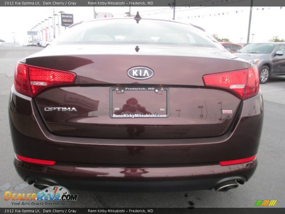 2012 Kia Optima LX Dark Cherry / Gray Photo #6